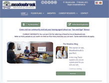 Tablet Screenshot of meadowbrookapartments.net